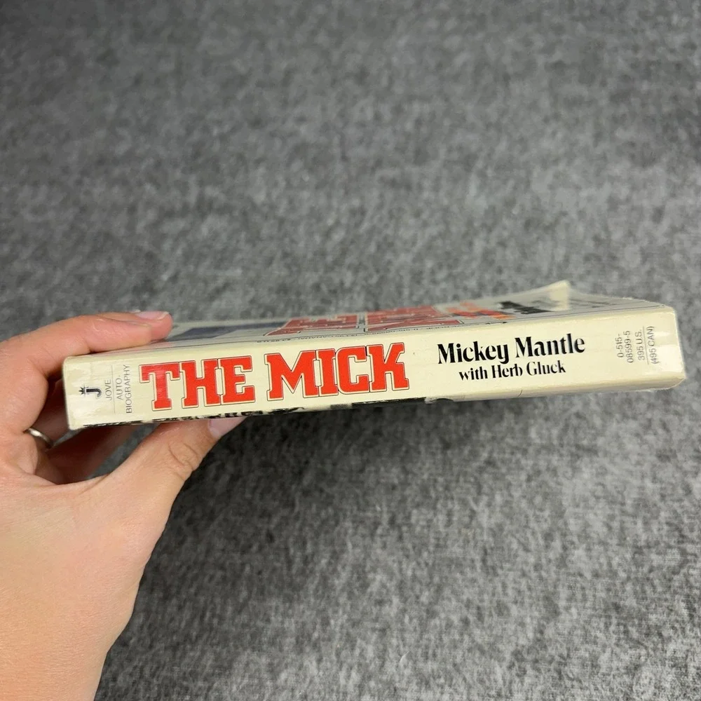 Vintage The Mick Mickey Mantle Herb Gluck PB Baseball Yankees Biography USA